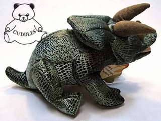 Triceratops Dinosaur Hand Puppet Folkmanis Plush Toy Stuffed Animal 