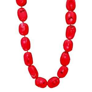  Coral Chunk Necklace Jewelry