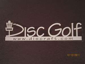 Discraft Sticker, Decal, Disc Golf, putter, basket, flying, driver 