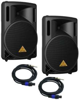   PRO AUDIO DJ 12 1600W PA SPEAKER PAIR & $60 CABLES PACKAGE  