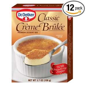 Dr. Oetker Classic Creme Brulee Dessert, 3.7 Ounce (Pack of 12 