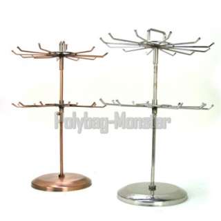Bronze Double Wheel Display Rack Jewelry Holder Stand  