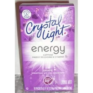 Crystal Light Energy Grape 10 Packets  Grocery & Gourmet 