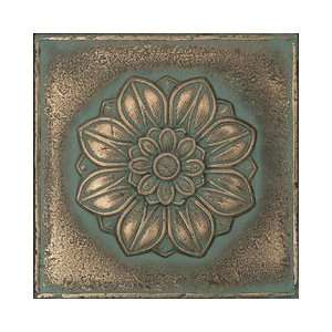  Daltile Metal Signatures Aged Bronze 6 x 6 Rosette Deco 