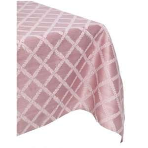   Laurel Leaf 70 by 104 Inch Oblong Tablecloth, Rose