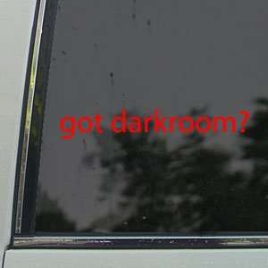  Got Darkroom? Red Decal Photography Pictures Car Red 