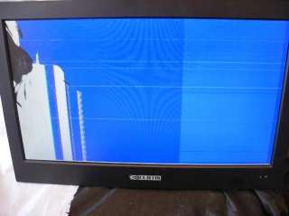 Curtis LEDVD1966A 19 LED HDTV DVD Combo Broken Screen Flat Panel   AS 