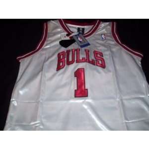  Derrick Rose Adidas White Home Chicago Bulls Jersey Size 
