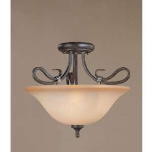 Laura Ashley UCVY1751 Covey 3 Light Semi Flush Mount Ceiling Lighting 