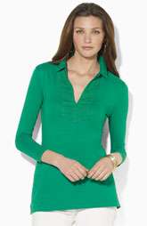 Lauren by Ralph Lauren Woven Collar Tunic (Petite) Was $54.50 Now $ 