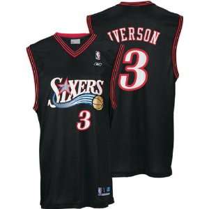 Allen Iverson Reebok NBA Replica Philadelphia 76ers Kids 4 7 Jersey