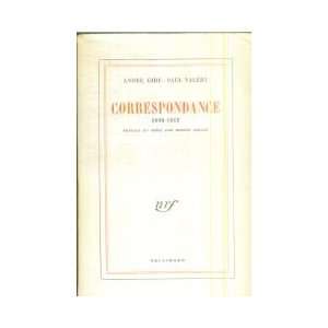   Correspondance Paul Valéry/André Gide 1890 1942 Paul Valéry Books
