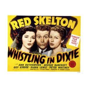 Whistling in Dixie, Ann Rutherford, Red Skelton, Diana Lewis, 1942 