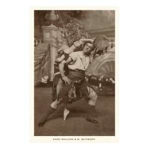  Anna Pavlova in Ballet Pas de Deux Premium Giclee Poster 