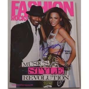 Beyonce Knowles   Hand Signed Autographed Fashion Magazine 06