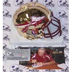 Bobby Bowden Hand Signed Florida State Seminoles Chrome Mini Helmet