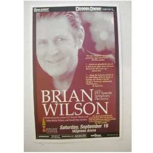 Brian Wilson Poster Handbill The Beach Boys Pet Sounds Magness Arena
