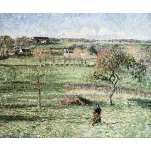  Prairies De Bazincourt, Automne by Camille Pissarro . Art 