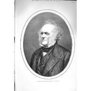    1875 Antique Portrait Sir Charles Lyell Bart D.C.L.