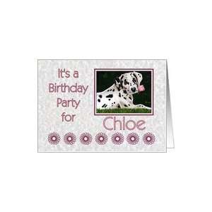   for Chloe   Dalmatian puppy dog pink rose Card Toys & Games