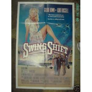  Movie Poster Goldie Hawn Swing Shift F12 