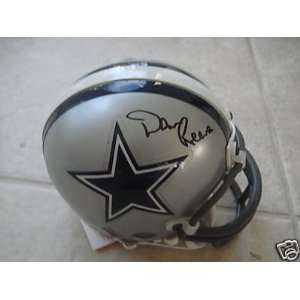 Dan Reeves Dallas Cowboys Signed Mini Helmet W/coa
