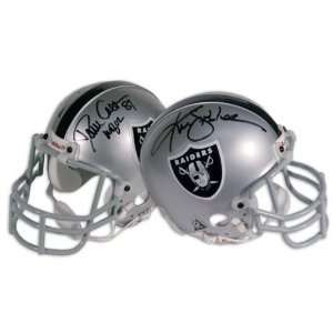 Ken Stabler and Dave Casper Oakland Raiders Dual Autographed Mini 