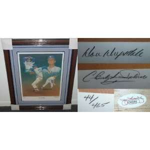 Don Drysdale Signed Framed 18x24 Paluso Art JSA LOA   Autographed MLB 