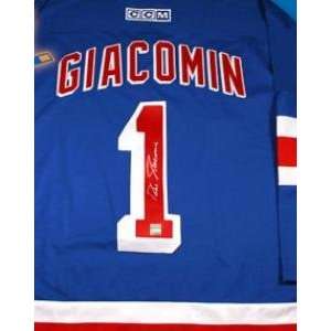 Eddie Giacomin Autographed Uniform