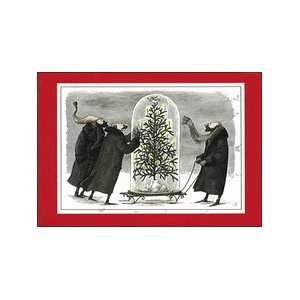 Edward Gorey Christmas Cards   Perfect Tree Office 