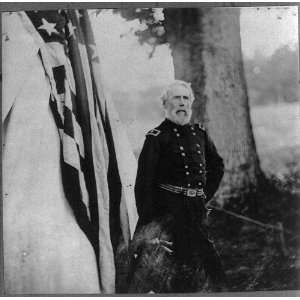  Maj. Gen. Edwin Vose Sumner,1797 1863,in uniform,outside 