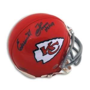 Emmitt Thomas Kansas City Chiefs Autographed/Hand Signed Mini Helmet 