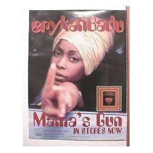 Erykah Badu Poster and Handbill Mamas Erica