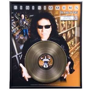 Gene Simmons The Lord of Rock framed gold record