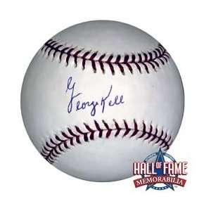 George Kell Autographed/Hand Signed Official MLB Baseball