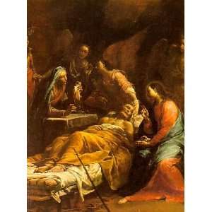    The Death of St Joseph, By Crespi Giuseppe Maria 
