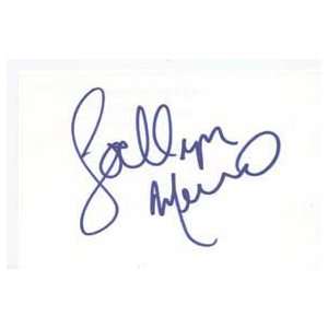  LOCHLYN MUNRO Signed Index Card In Person 