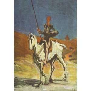 Professionally Plaqued Honore Daumier (Don Quixote and Sancho Panza 