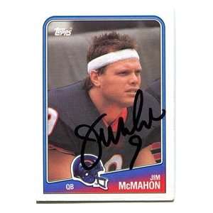 Jim McMahon Autographed 1988 Topps Card