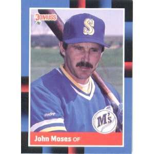  1988 Donruss # 440 John Moses Seattle Mariners Baseball 