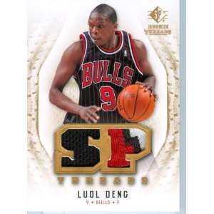  2008 SP Rookie Threads Authentic Luol Deng Dual Game Worn 