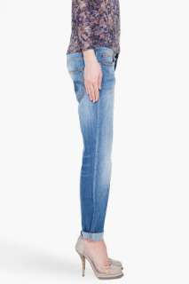 R13 Blue Boyfriend Jeans for women  