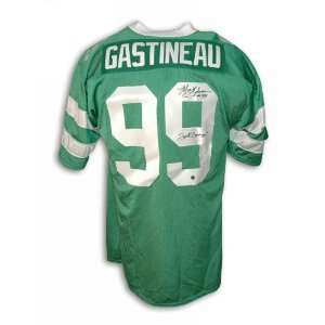 Mark Gastineau Autographed New York Jets Green Throwback Jersey 