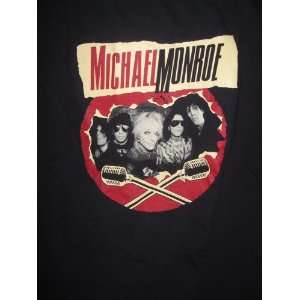 Michael Monroe (Hanoi Rocks) 2010 Tour T Shirt + Tour Pack (Patch 