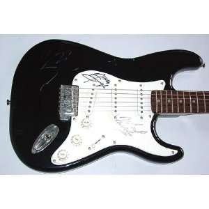 Motley Crue Autographed Signed Guitar