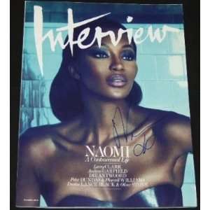 Naomi Campbell Sexy   Hand Signed Autographed Magazine