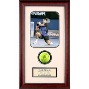 Novak Djokovic Autographed Ball Memorabilia