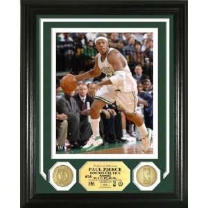 Paul Pierce Photo Mint W/ 2 24KT Gold Coins