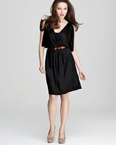 DKNY Cold Shoulder Whisperweight Jersey Dress