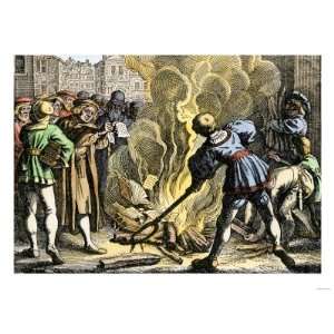 Martin Luther in Wittenberg Burning Pope Leo Xs Bull of 